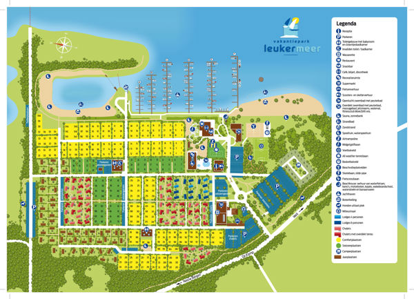 Plattegrond van Vakantiepark Leukermeer