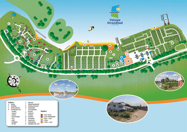 Plattegrond van Veluwe Strandbad Elburg