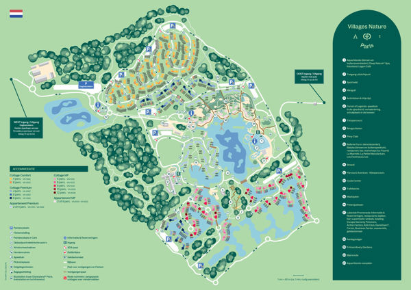 Plattegrond van Villages Nature Paris