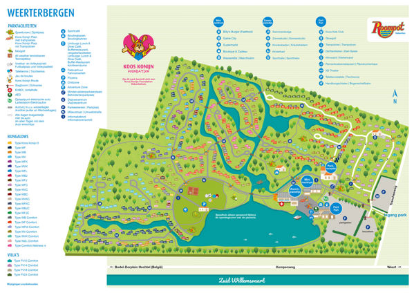 Plattegrond van Weerterbergen