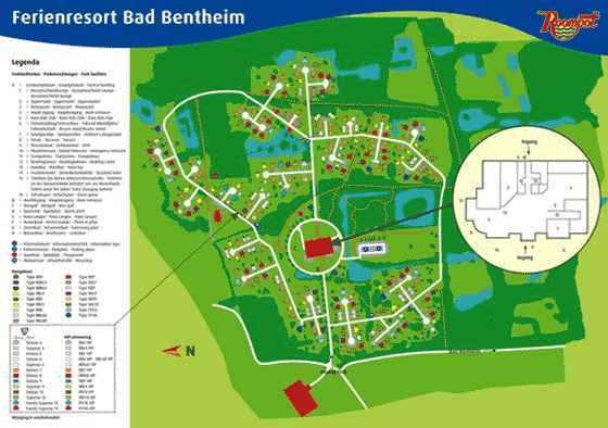 Plattegrond Bad Bentheim - geplaatst door Vakantiekoffer.nl