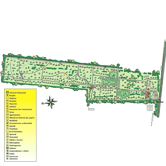 Plattegrond Bonte Vlucht - geplaatst door Vakantiekoffer.nl