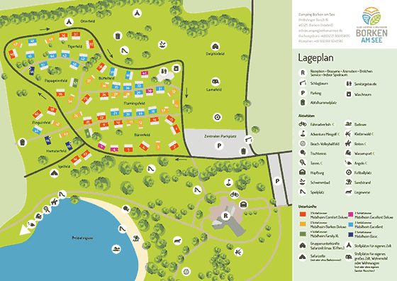 Plattegrond Borken am See - geplaatst door Vakantiekoffer.nl