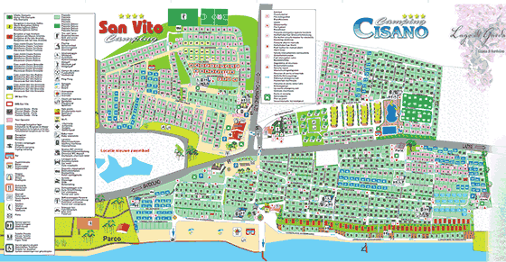 Plattegrond Cisano/San Vito - geplaatst door Vakantiekoffer.nl