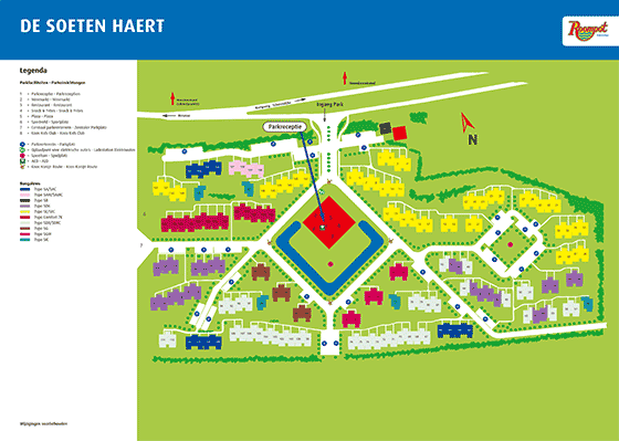 Plattegrond De Soeten Haert - geplaatst door Vakantiekoffer.nl
