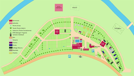 Plattegrond De Vaubarlet - geplaatst door Vakantiekoffer.nl