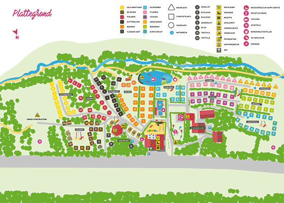 Plattegrond De Witte Berg - geplaatst door Vakantiekoffer.nl