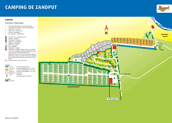 Plattegrond De Zandput - geplaatst door Vakantiekoffer.nl