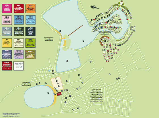 Plattegrond Domein De Schatberg - geplaatst door Vakantiekoffer.nl