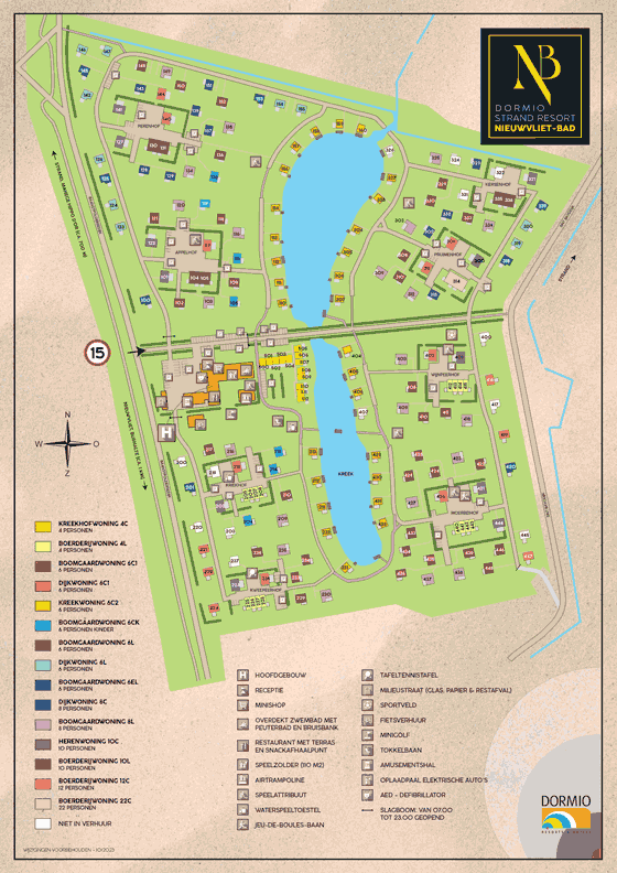 Plattegrond Dormio Strand Resort Nieuwvliet-Bad - geplaatst door Vakantiekoffer.nl
