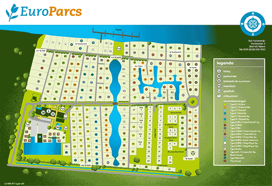 Plattegrond EuroParcs Bad Hulckesteijn - geplaatst door Vakantiekoffer.nl