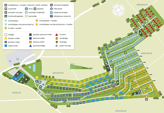 Plattegrond EuroParcs Gulperberg - geplaatst door Vakantiekoffer.nl