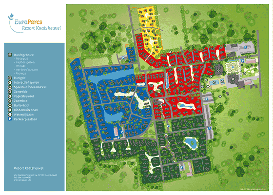 Plattegrond EuroParcs Kaatsheuvel - geplaatst door Vakantiekoffer.nl