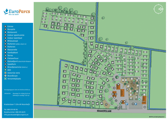 Plattegrond EuroParcs Parc du Soleil - geplaatst door Vakantiekoffer.nl