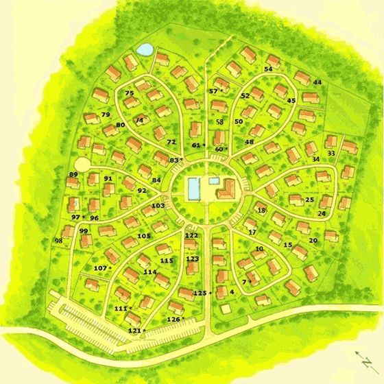 Plattegrond FranceComfort - Domaine Les Forges - geplaatst door Vakantiekoffer.nl