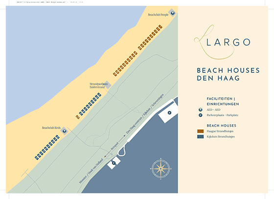 Plattegrond Haagse Strandhuisjes - geplaatst door Vakantiekoffer.nl