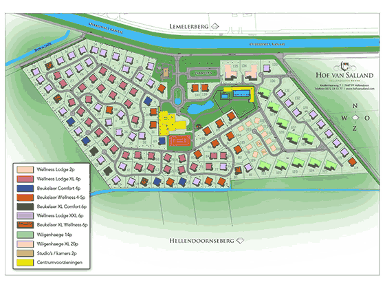 Plattegrond Hof van Salland - geplaatst door Vakantiekoffer.nl