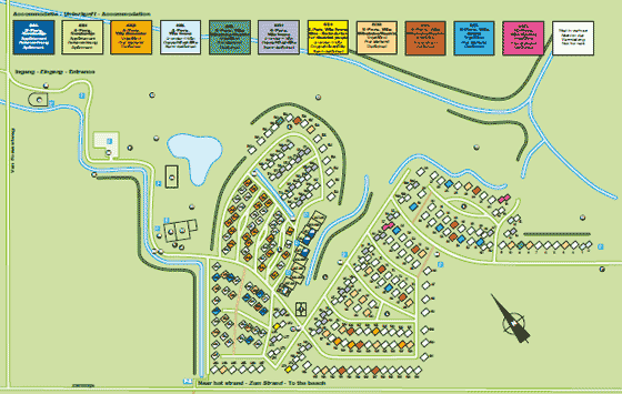 Plattegrond Landal Beach Resort Ooghduyne - geplaatst door Vakantiekoffer.nl