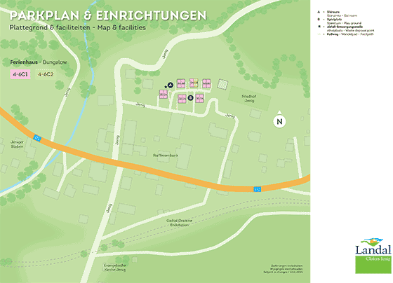 Plattegrond Landal Clofers Jenig - geplaatst door Vakantiekoffer.nl