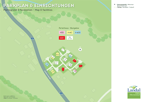 Plattegrond Landal Clofers Obermöschach - geplaatst door Vakantiekoffer.nl