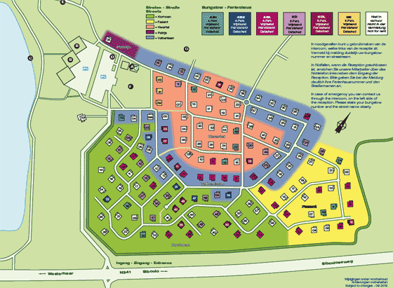 Plattegrond Landal De Vlegge - geplaatst door Vakantiekoffer.nl