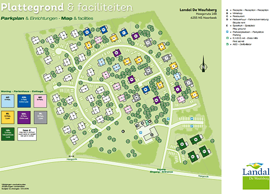 Plattegrond Landal De Waufsberg - geplaatst door Vakantiekoffer.nl
