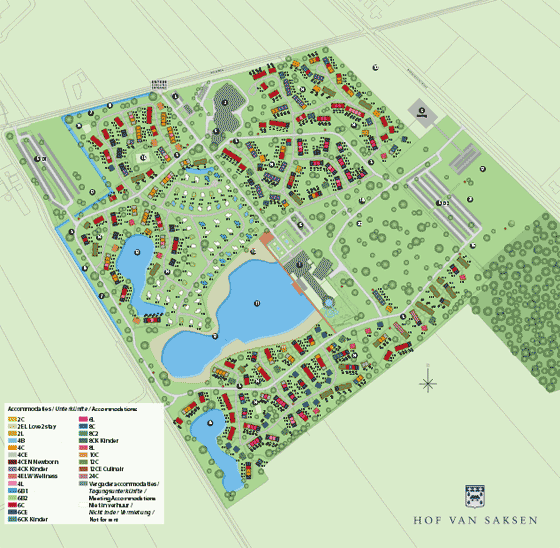 Plattegrond Landal Hof van Saksen - geplaatst door Vakantiekoffer.nl