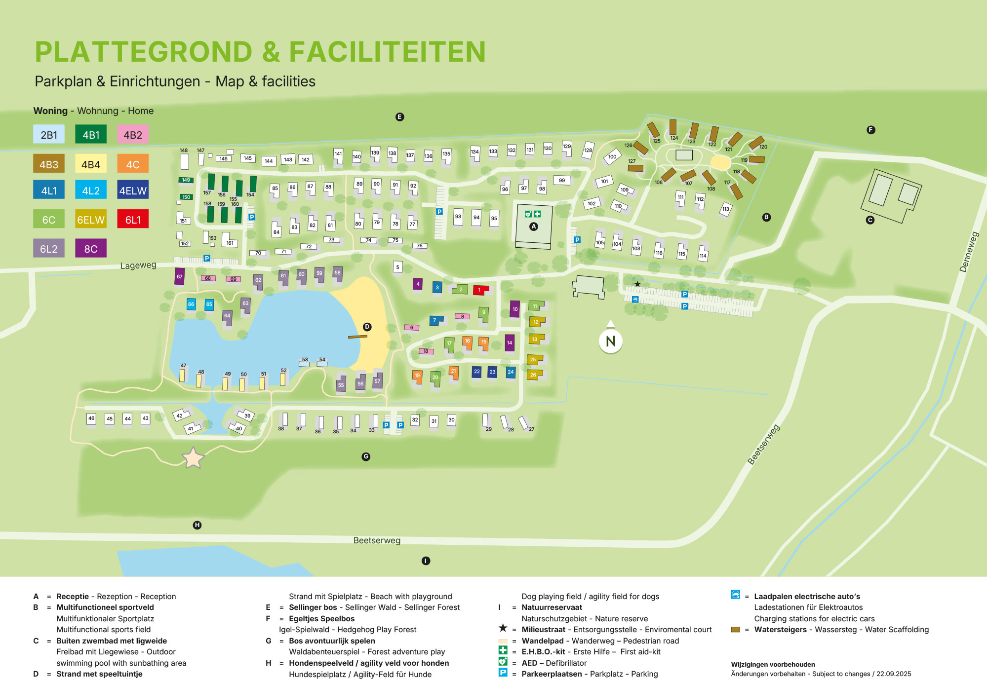 Plattegrond Landal Landgoed Bourtange