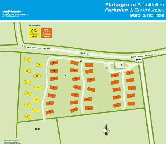 Plattegrond Landal Schuttersbos - geplaatst door Vakantiekoffer.nl