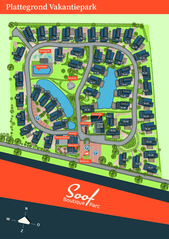 Plattegrond Landal Soof Heuvelrug - geplaatst door Vakantiekoffer.nl