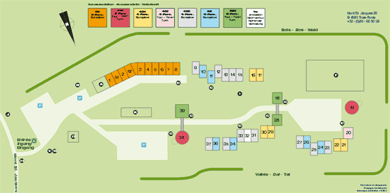 Plattegrond Landal Village les Gottales - geplaatst door Vakantiekoffer.nl