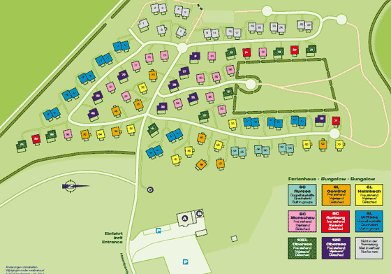 Plattegrond Landal Waterpark Esonstad - geplaatst door Vakantiekoffer.nl