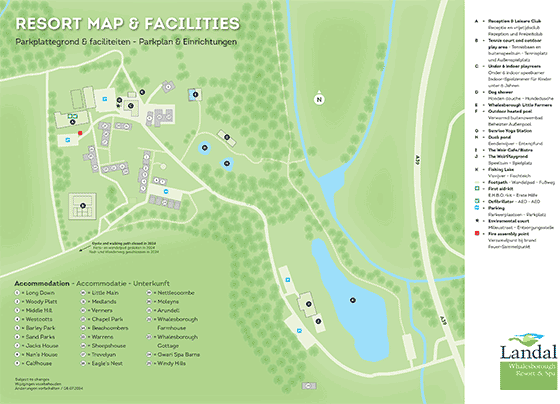 Plattegrond Landal Whalesborough Resort & Spa - geplaatst door Vakantiekoffer.nl