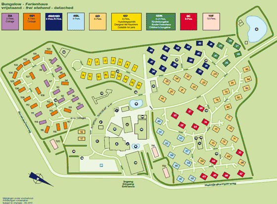 Plattegrond Landgoed Ruwinkel - geplaatst door Vakantiekoffer.nl