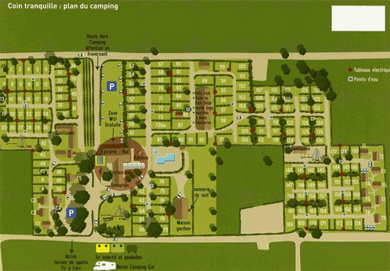 Plattegrond Le Coin Tranquille - geplaatst door Vakantiekoffer.nl