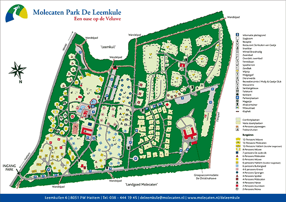 Plattegrond Molecaten Park De Leemkule - geplaatst door Vakantiekoffer.nl