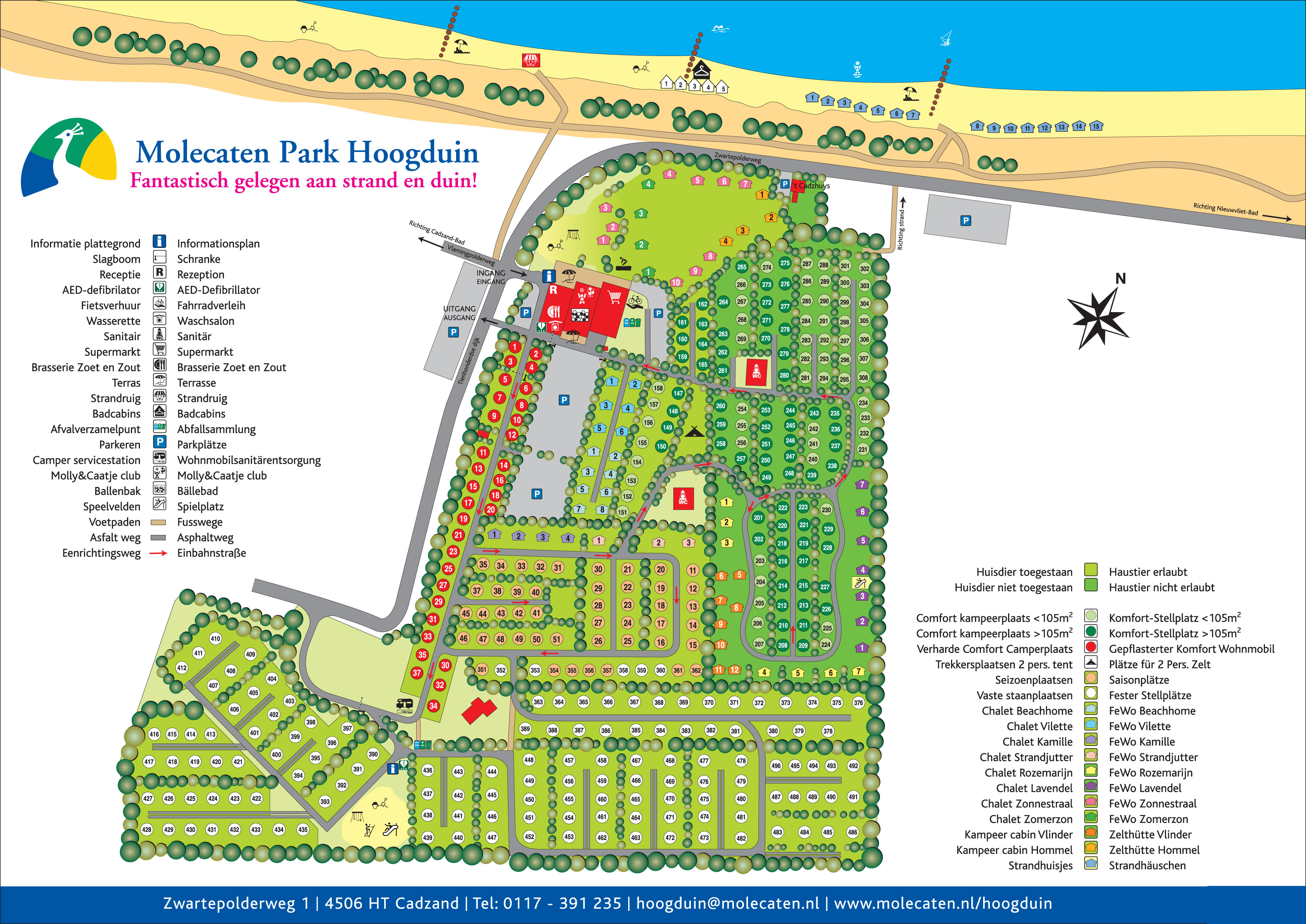Plattegrond Molecaten Park Hoogduin