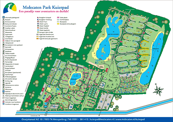 Plattegrond Molecaten Park Kuierpad - geplaatst door Vakantiekoffer.nl