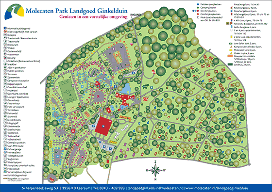 Plattegrond Molecaten Park Landgoed Ginkelduin - geplaatst door Vakantiekoffer.nl
