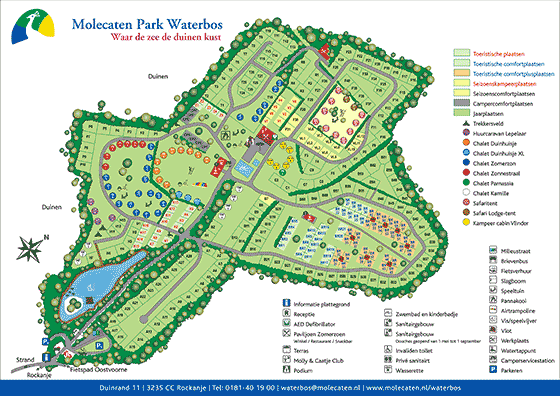 Plattegrond Molecaten Park Waterbos - geplaatst door Vakantiekoffer.nl