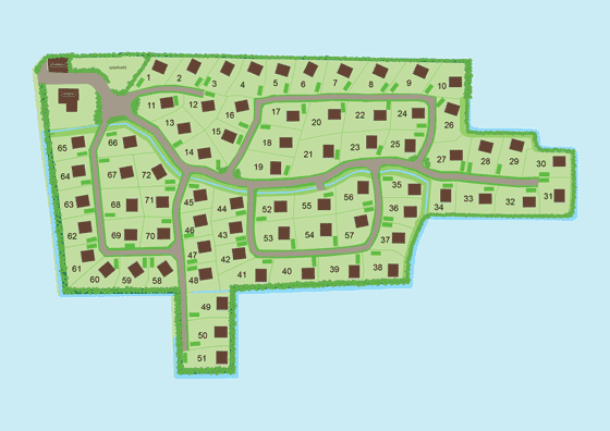 Plattegrond Park Buiten Bergen - geplaatst door Vakantiekoffer.nl