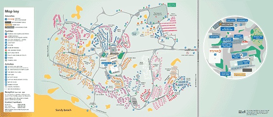 Perran Sands Holiday Park Map