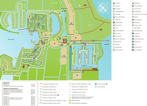 Plattegrond RCN de Potten - geplaatst door Vakantiekoffer.nl