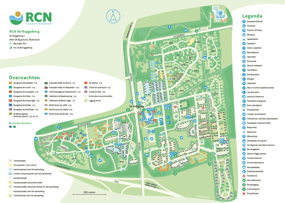 Plattegrond RCN de Roggeberg - geplaatst door Vakantiekoffer.nl