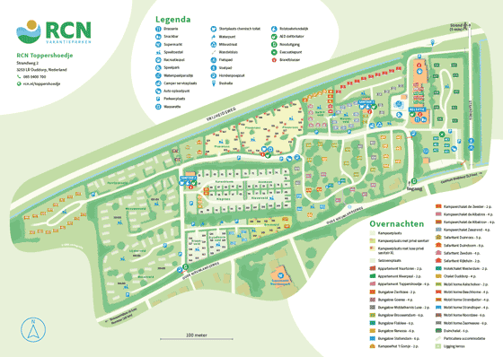 Plattegrond RCN Toppershoedje - geplaatst door Vakantiekoffer.nl