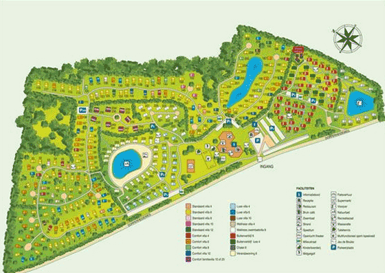 Plattegrond Resort Arcen - geplaatst door Vakantiekoffer.nl