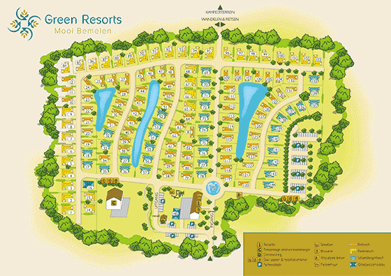 Plattegrond Resort Mooi Bemelen - geplaatst door Vakantiekoffer.nl