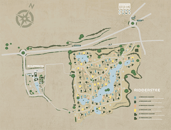 Plattegrond Ridderstee - geplaatst door Vakantiekoffer.nl