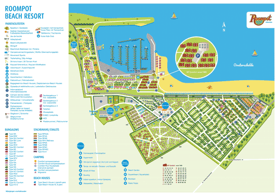 Plattegrond Roompot Beach Resort - geplaatst door Vakantiekoffer.nl