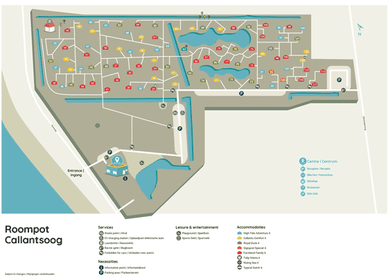 Plattegrond Roompot Callantsoog - geplaatst door Vakantiekoffer.nl